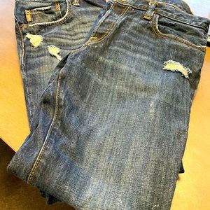 Mens distressed jeans two pair